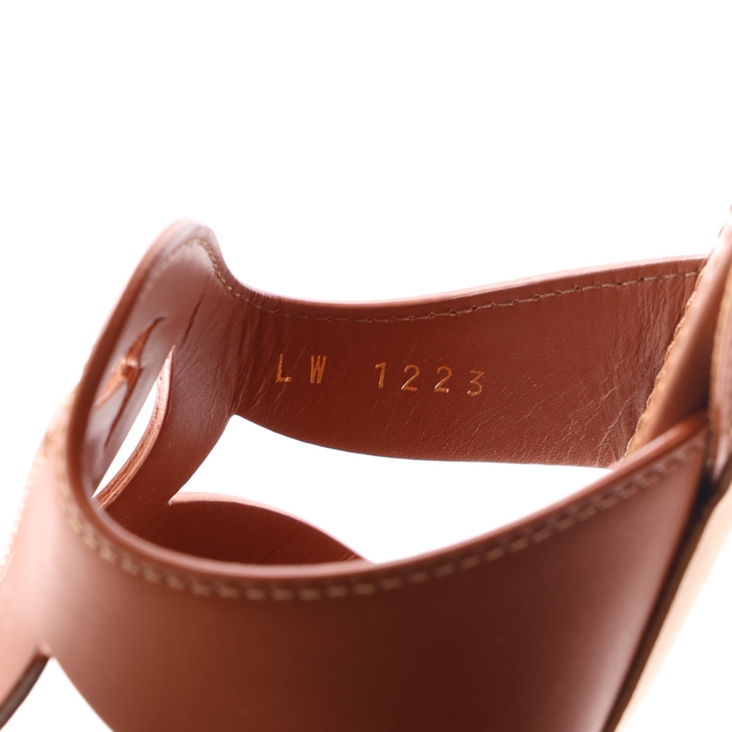 Louis Vuitton Calfskin LV Isola Sandals 40 Cognac 9 of 10
