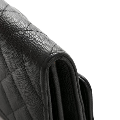 Chanel Caviar Quilted Medium Flap Wallet Black 11 of 12