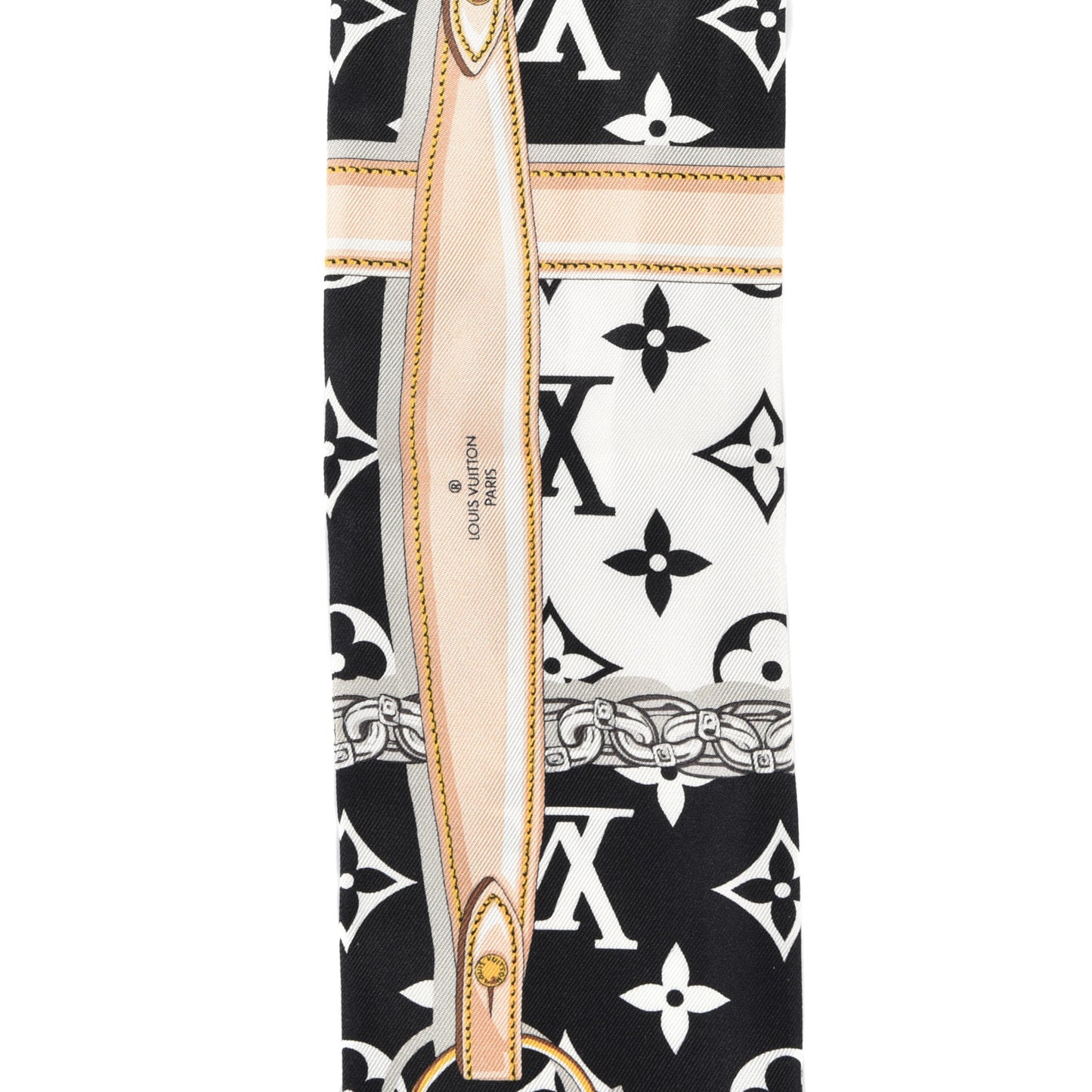 Silk Monogram Confidential Bandeau Black
