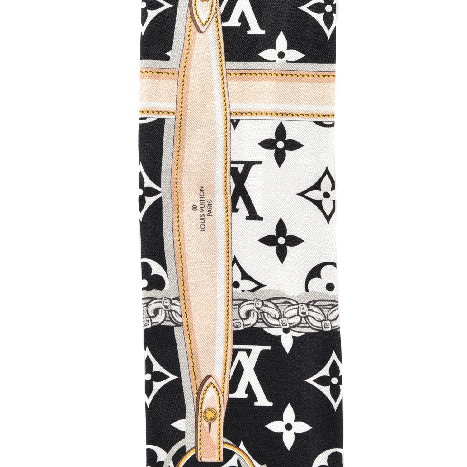 Louis Vuitton Silk Monogram Confidential Bandeau Black 3 of 4