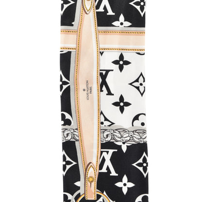 Louis Vuitton Silk Monogram Confidential Bandeau Black 3 of 4