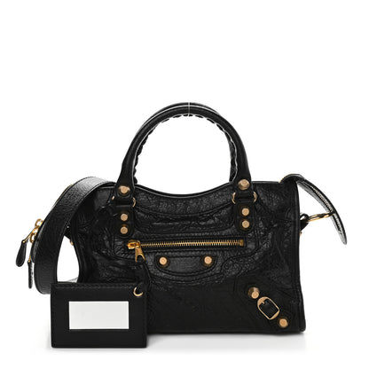 Balenciaga Agneau Giant 12 Gold Hardware Mini City Black 1 of 10