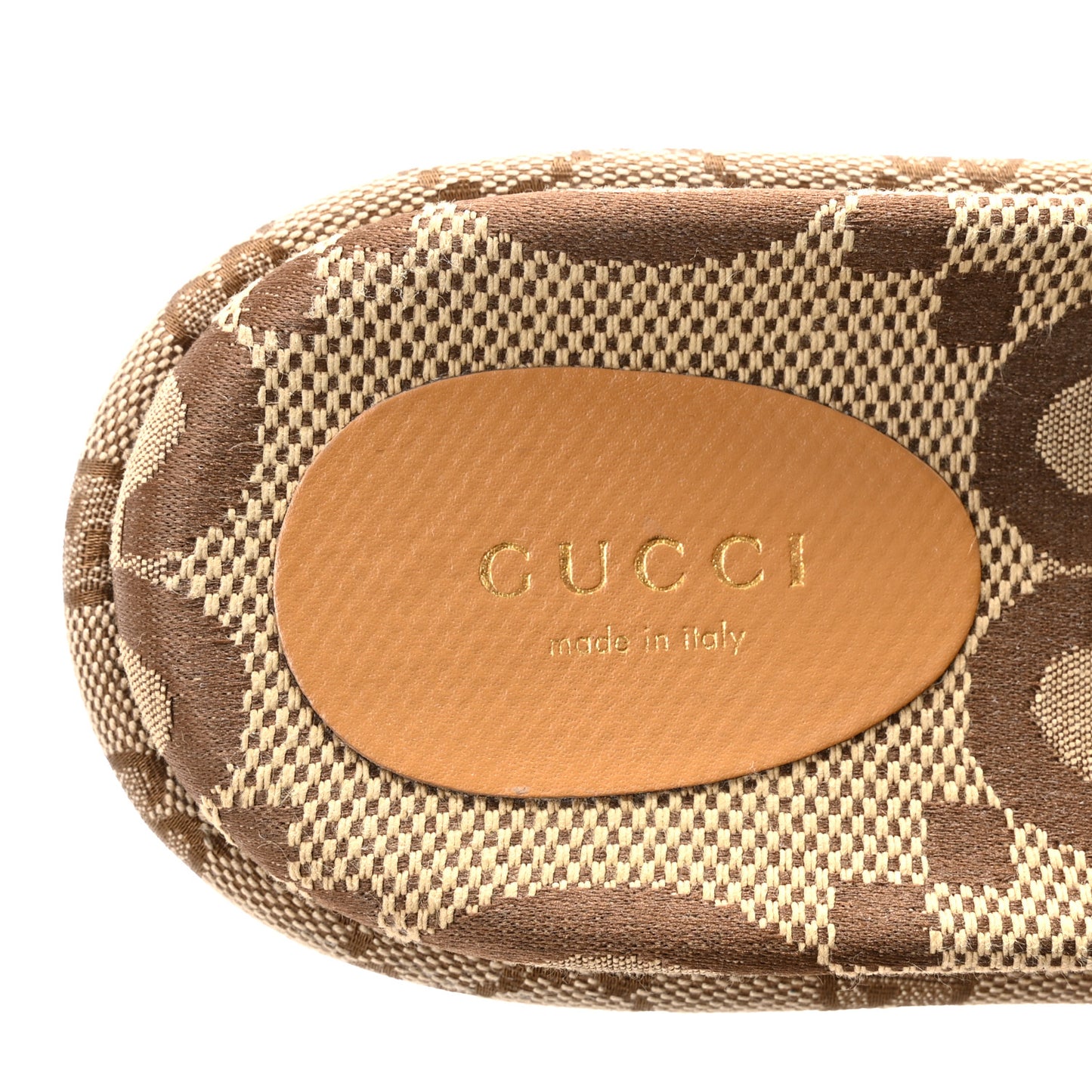 Monogram Maxi GG Angelina Platform 55mm Slide Sandals 39 Camel Ebony