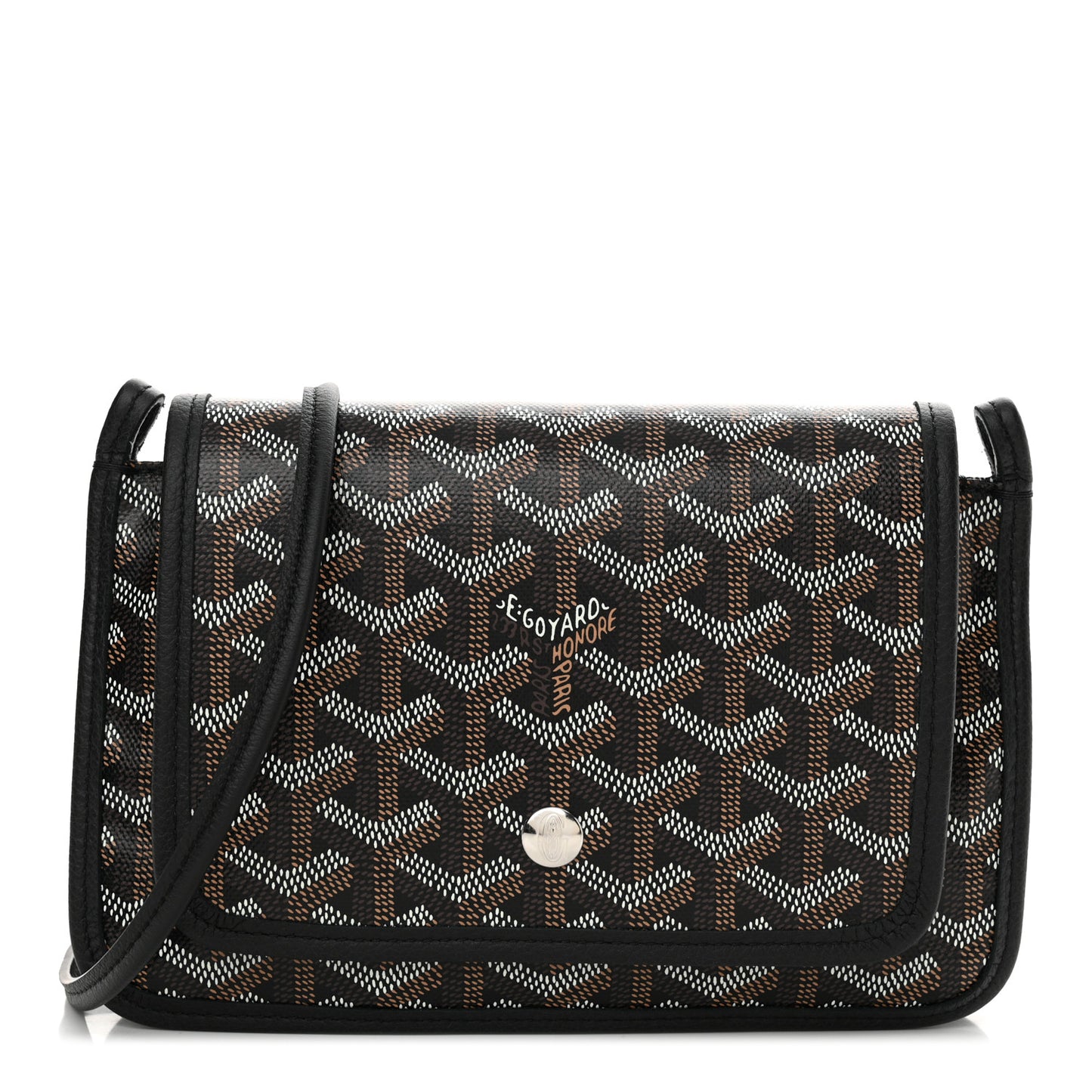 Goyardine Plumet Wallet Clutch Black