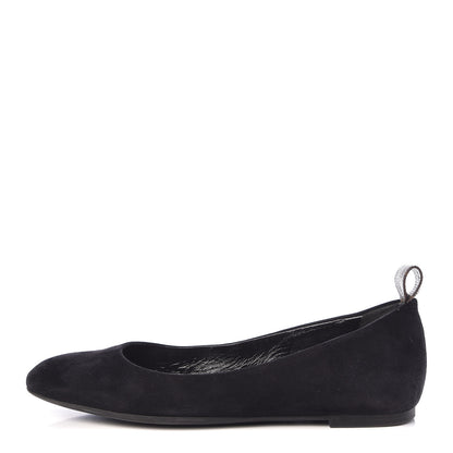 Louis Vuitton Suede Monogram Uniformes Ballet Flats 36 Black 1 of 9