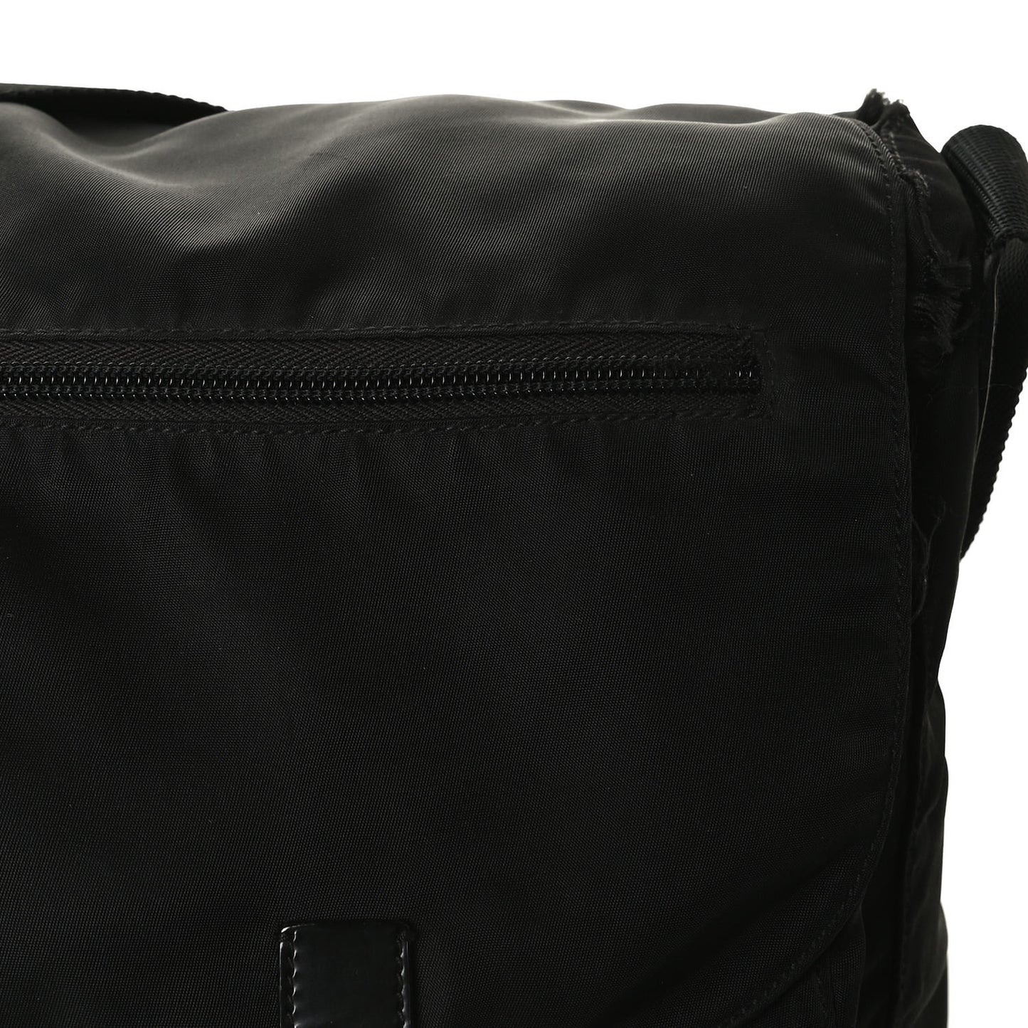 Nylon Vela Messenger Bag Black