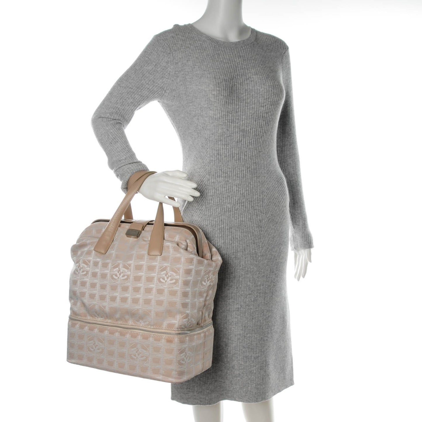 Nylon Travel Shoe Bag Carry On Beige