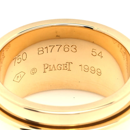 Piaget 18K Yellow Gold 6 Diamond Possession Movable Ring 54 6.75 4 of 5
