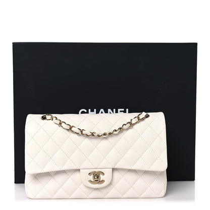 Chanel Caviar Quilted Medium Double Flap White 11 of 11