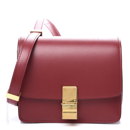 Celine Smooth Calfskin Small Classic Box Flap Bag Red 1 of 9