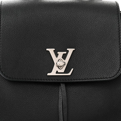 Louis Vuitton Calfskin Lockme Backpack Black 8 of 13