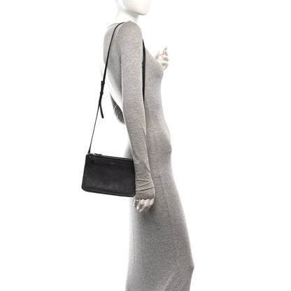 Celine Lambskin Small Trio Crossbody Bag Medium Grey 2 of 12