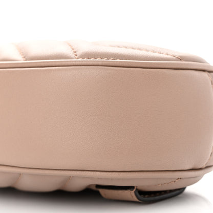 Gucci Calfskin Matelasse GG Marmont Belt Bag 95 38 Porcelain Rose 10 of 11