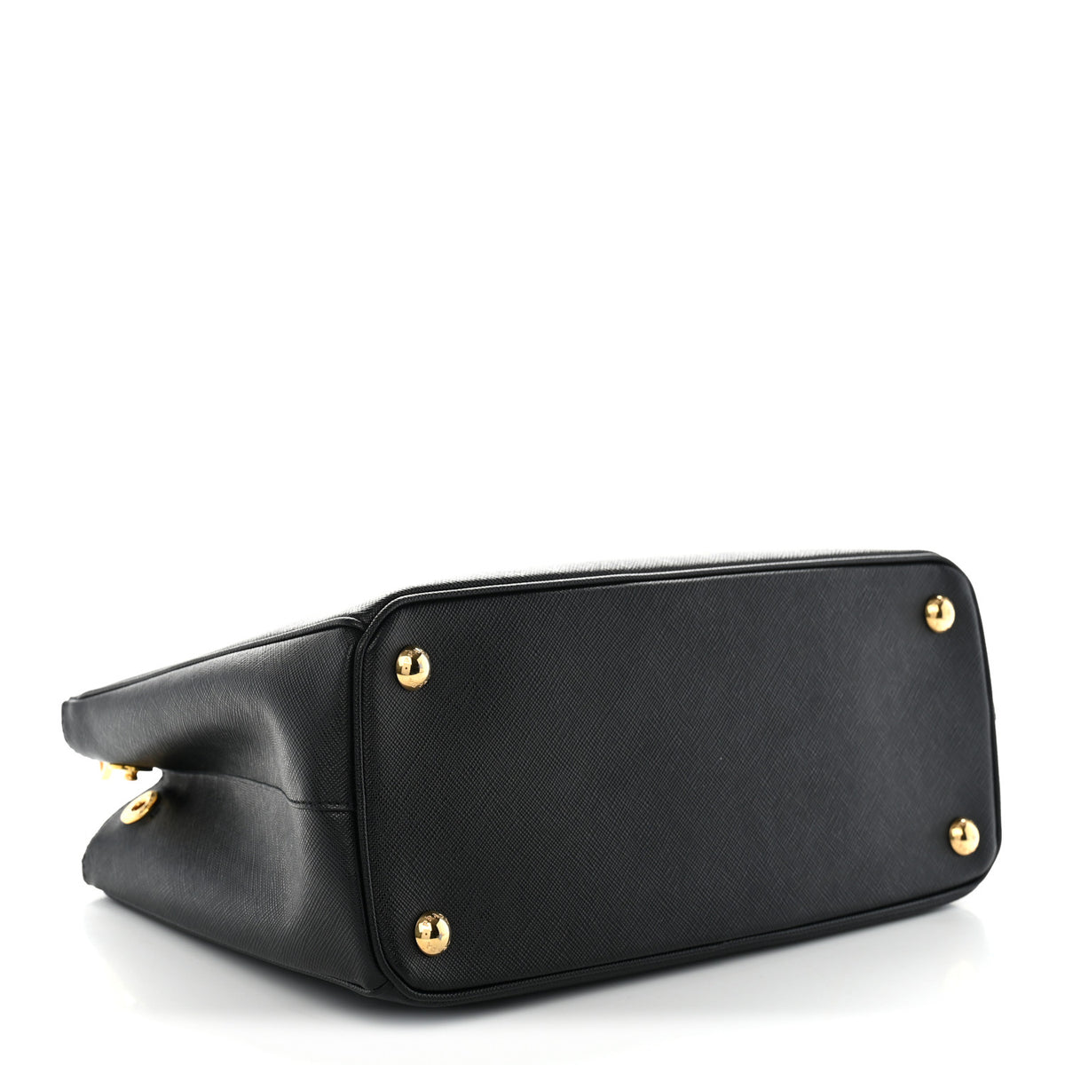 Prada Saffiano Small Galleria Double Zip Tote Black 4 of 9