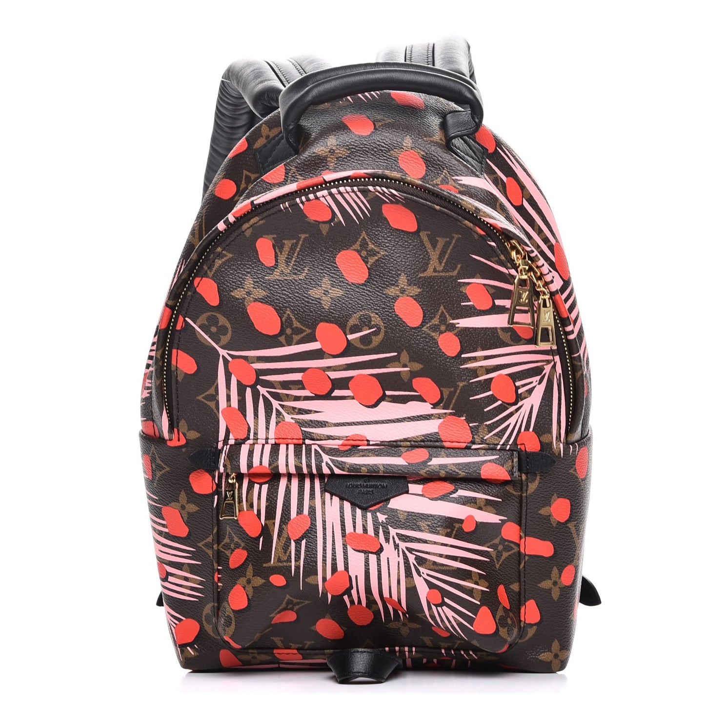 Monogram Jungle Dots Palm Springs Backpack PM Sugar Pink Poppy