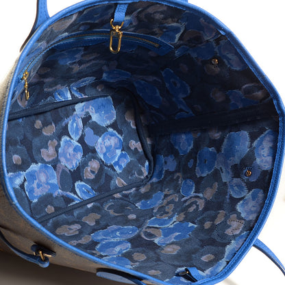 Louis Vuitton Monogram Articles de Voyage Ikat Neverfull MM Grand Blue 5 of 7