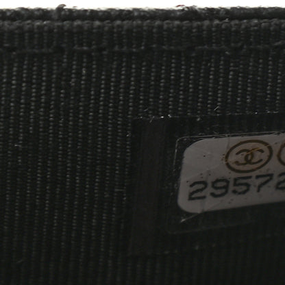 Chanel Grained Calfskin Quilted CC Box Flap Wallet Black 8 of 8