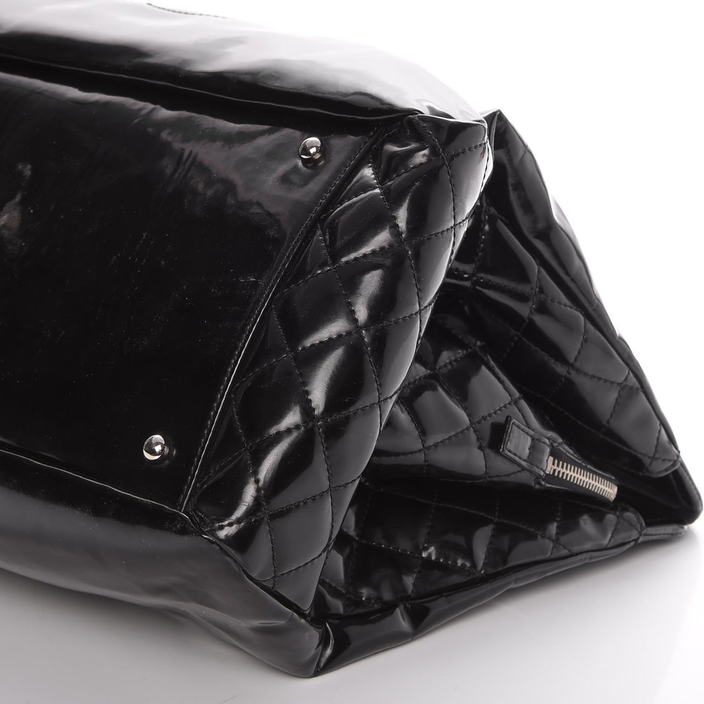 Vinyl Lipstick Tote Black