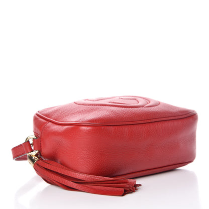 Gucci Pebbled Calfskin Small Soho Disco Bag Tabasco Red 4 of 15