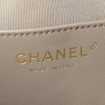 Chanel Suede Quilted Medium Chanel 25 Handbag Dark Grey 6 of 15