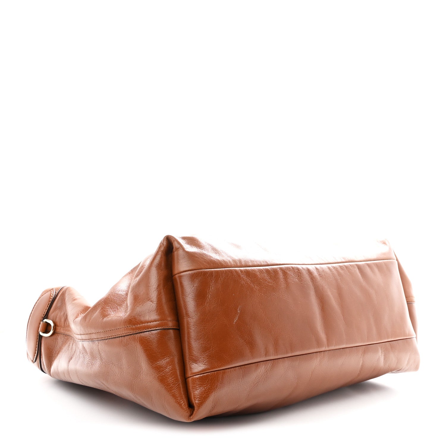 Gucci Soft Glossy Calfskin Large Giglio Tote Dark Brown 5 of 10
