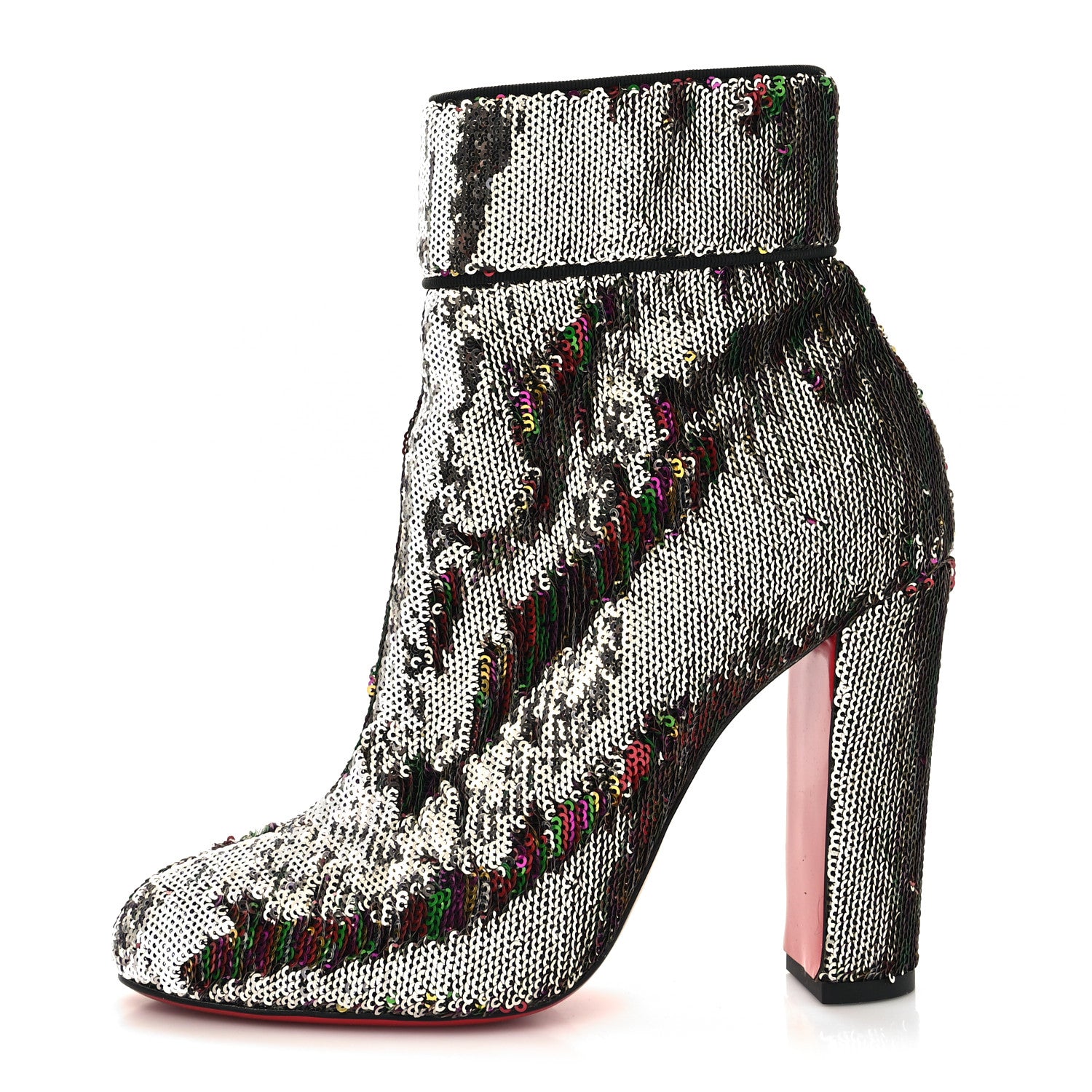Christian Louboutin Paillettes Moulamax 100 Booties 38 Multicolor 1 of 6