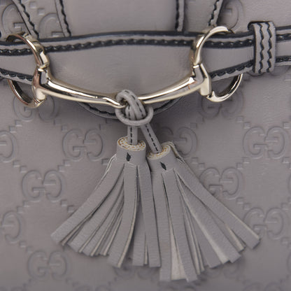 Gucci Guccissima Small Emily Chain Shoulder Bag Storm Grey 8 of 13