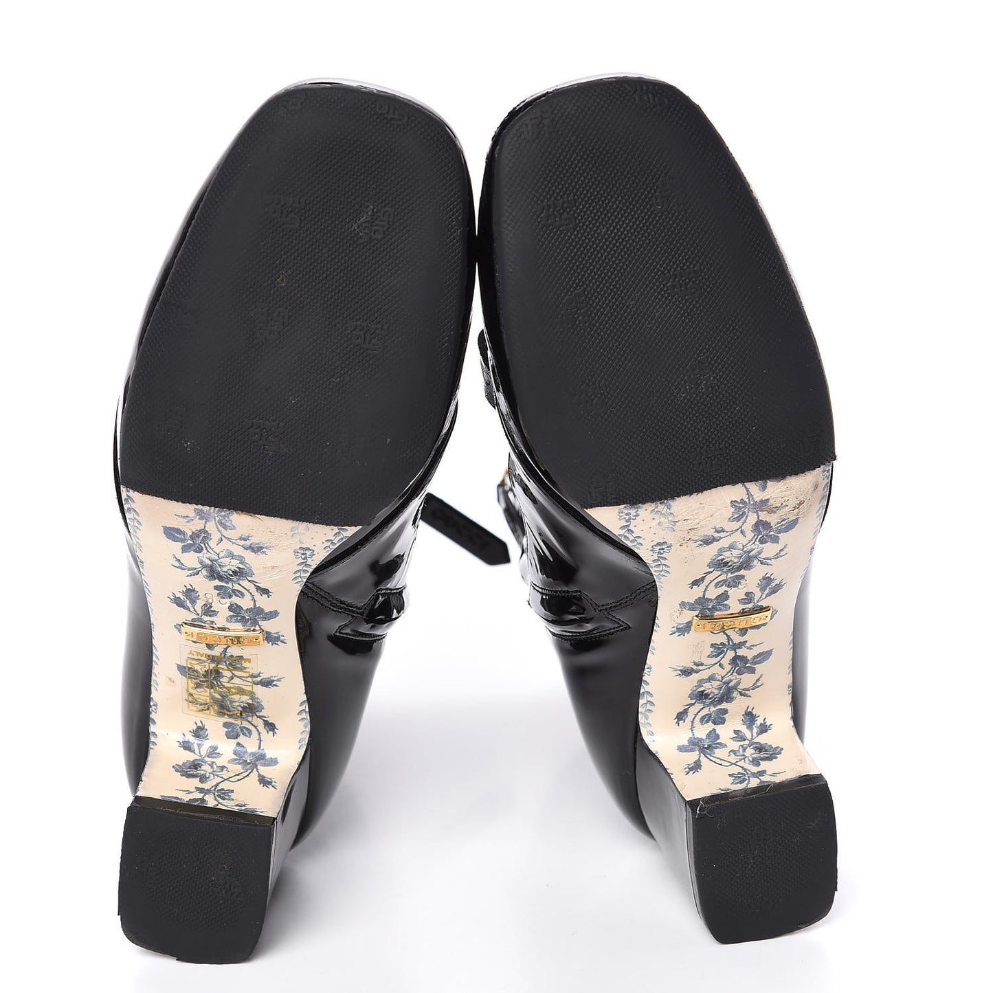 Vernice GG Victoire 55mm Ankle Boots 36 Black