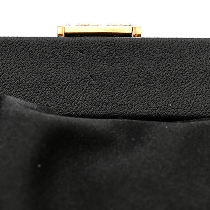 Versace Satin Crystal Medusa 95 Plaque Clutch Black 19 of 19