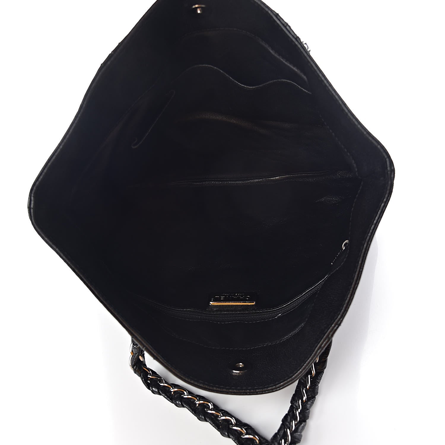 Chanel Deerskin Luxe Ligne North South Tote Black 5 of 10