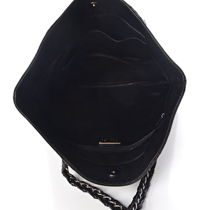 Chanel Deerskin Luxe Ligne North South Tote Black 5 of 10