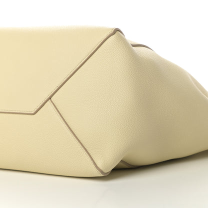 Celine Soft Grained Calfskin Small Belt Cabas Phantom Vanilla 10 of 10