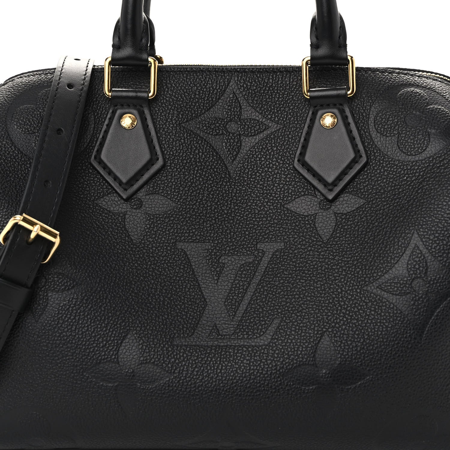 Louis Vuitton Empreinte Monogram Giant Speedy Bandouliere 25 Black 7 of 10