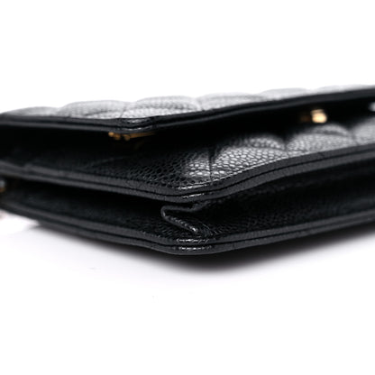 Chanel Caviar Quilted Wallet On Chain WOC Black 9 of 11