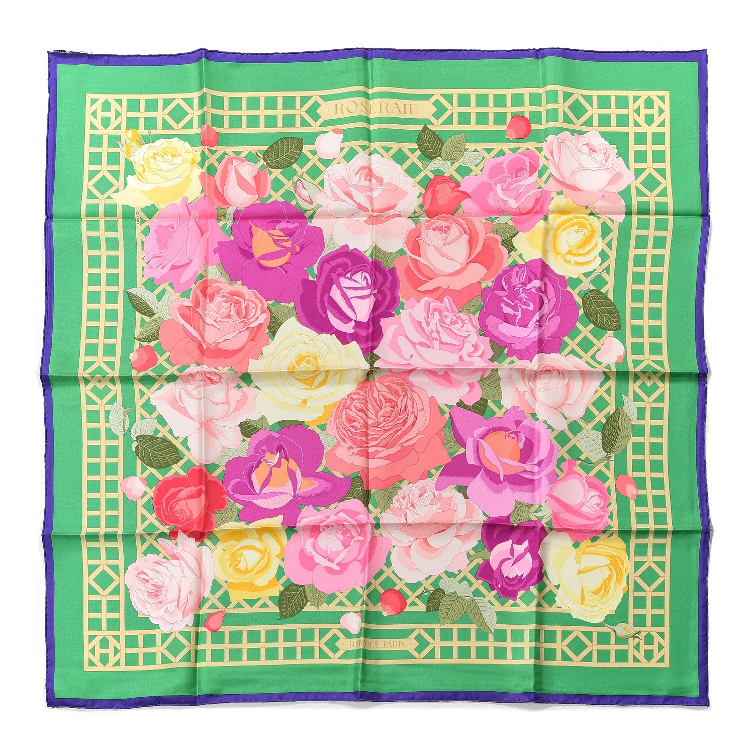 Hermes Silk Roseraie Scarf 90 1 of 4