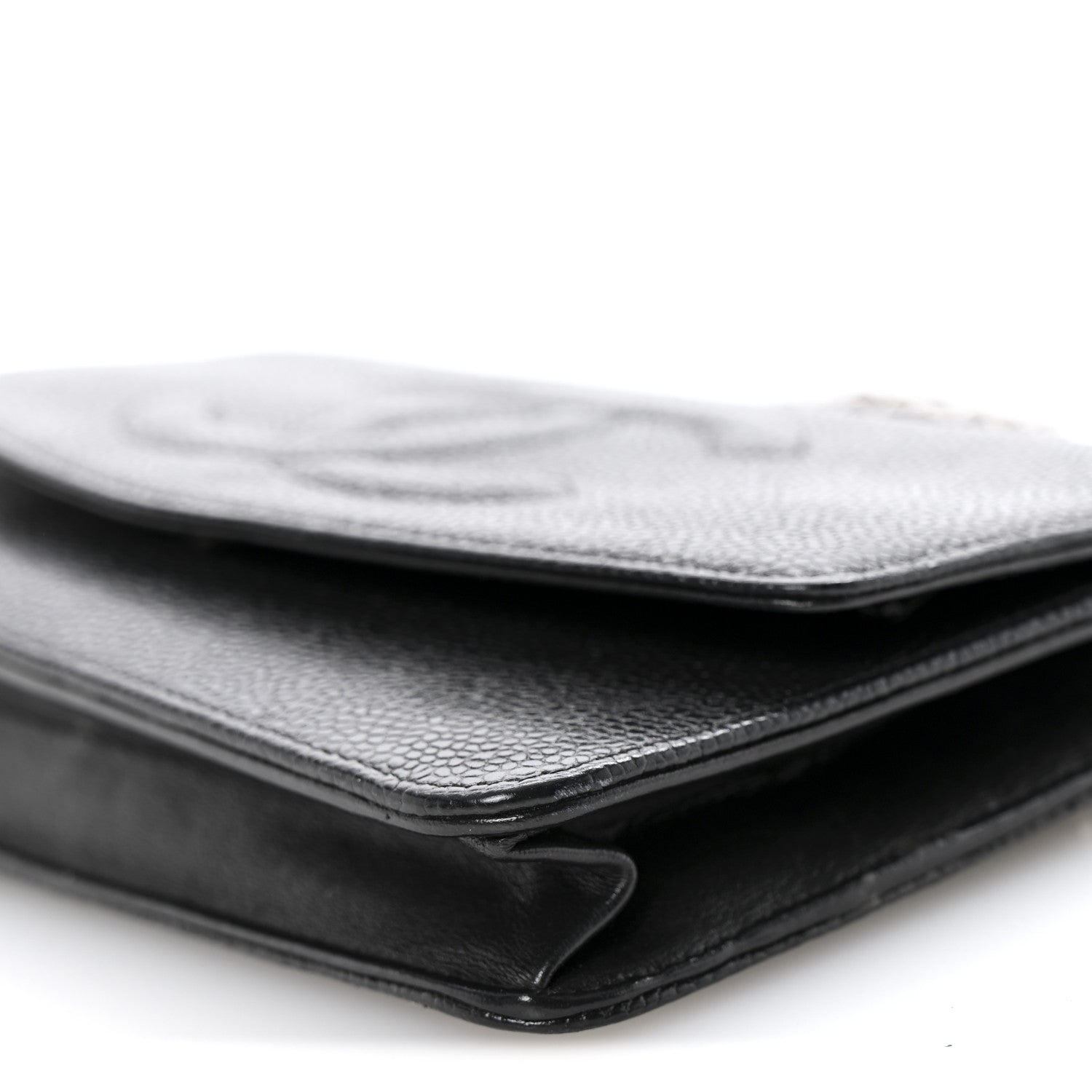 Chanel Caviar Timeless CC Wallet On Chain WOC Black 11 of 12