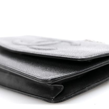 Chanel Caviar Timeless CC Wallet On Chain WOC Black 11 of 12