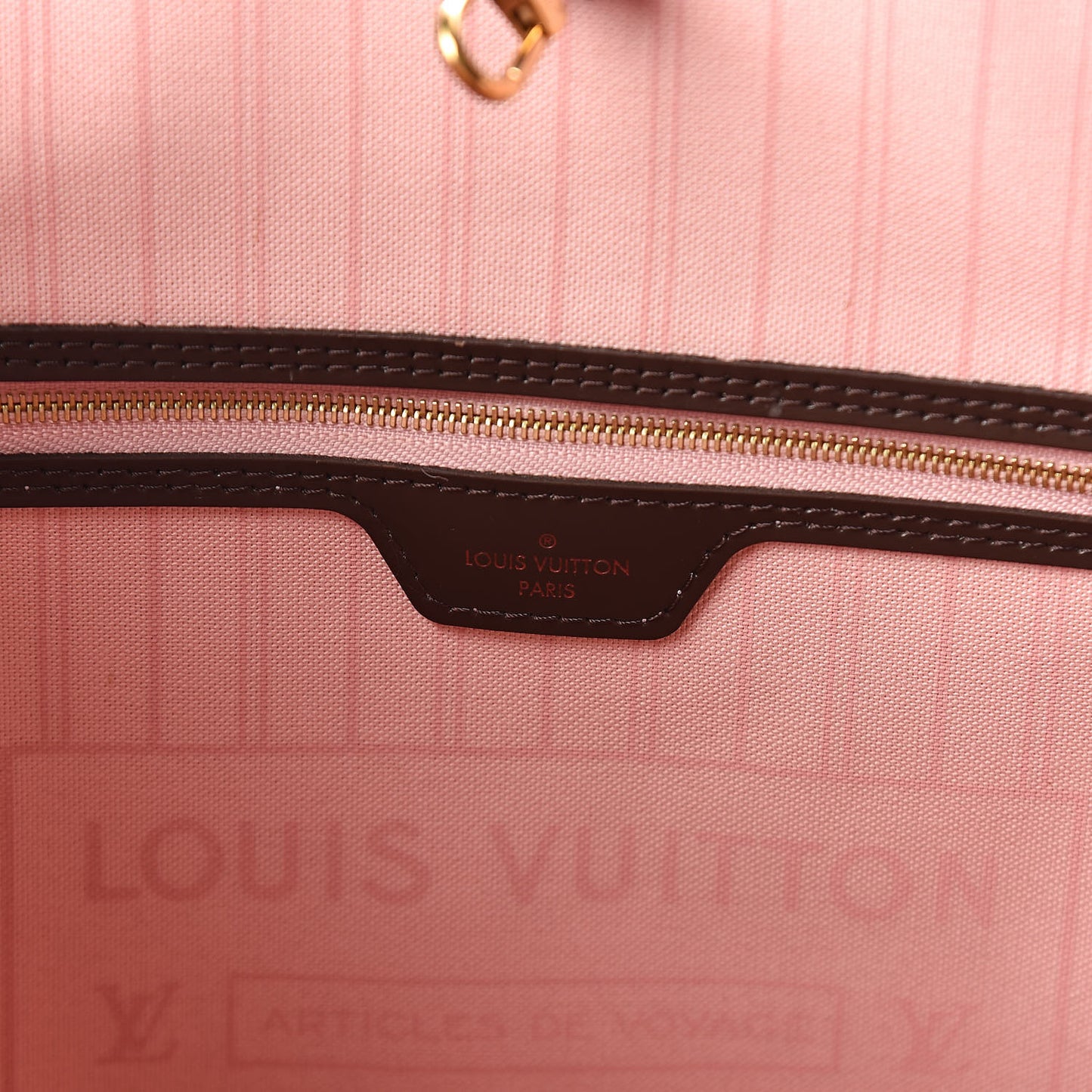 Damier Ebene Neo Neverfull MM Rose Ballerine