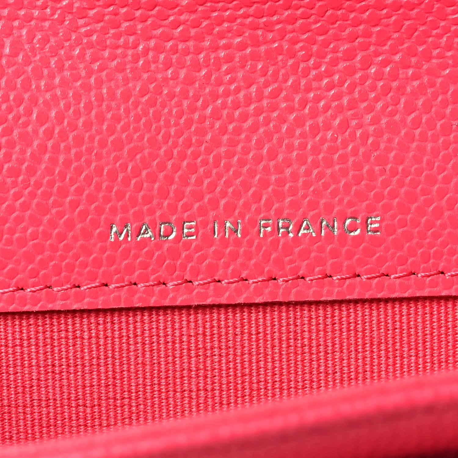 Chanel Caviar Quilted Flap Card Holder Wallet Fuchsia 7 of 9