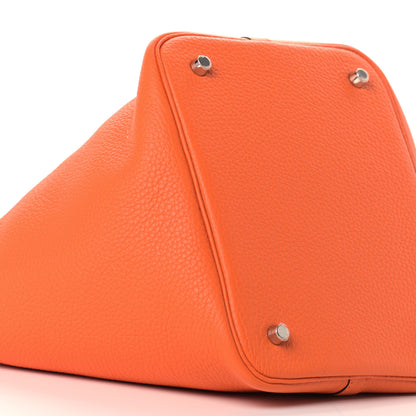 Hermes Taurillon Clemence Picotin Lock 22 MM Feu 8 of 9