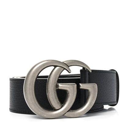 Gucci Textured Calfskin Double G 100 40 Belt Black 1 of 4