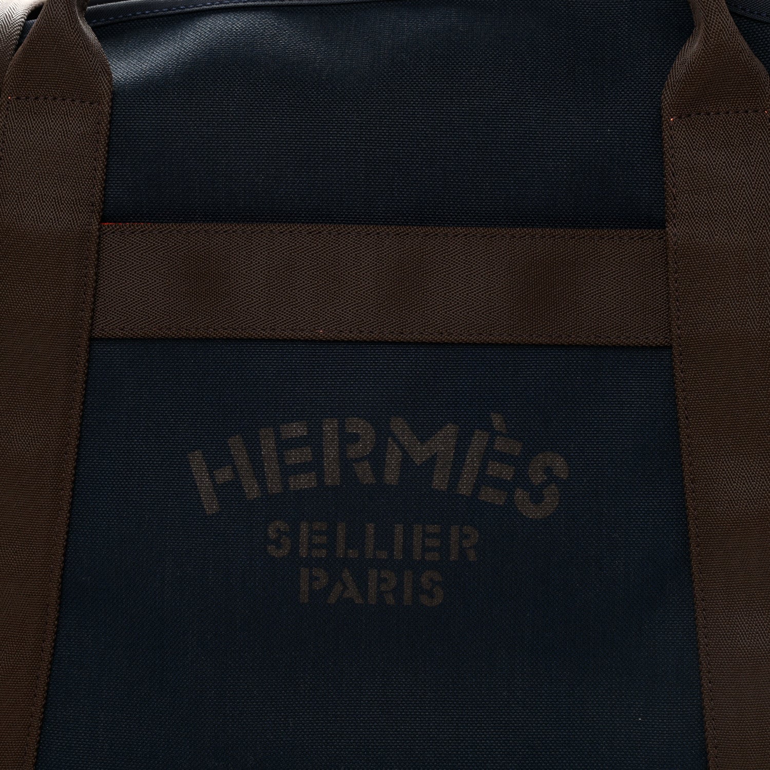 Hermes Toile Sac De Pansage Groom Bleu Navy Feu 10 of 13