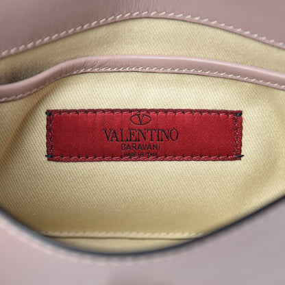 Valentino Garavani Vitello Rockstud Shoulder Flap Bag Poudre 6 of 9