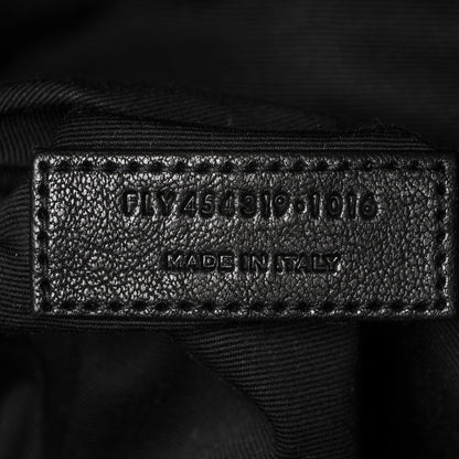Saint Laurent Sheepskin Love Appliqué Mini City Backpack Black 7 of 11