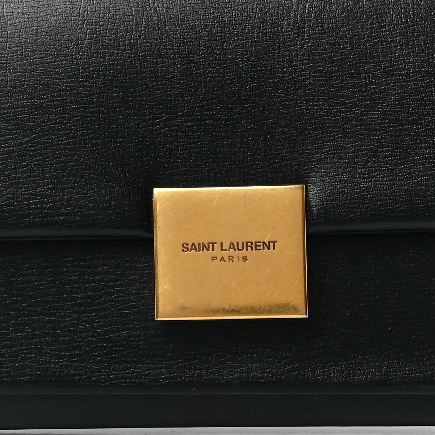 Saint Laurent Calfskin Bellechasse Flap Clutch Wallet Black 8 of 11
