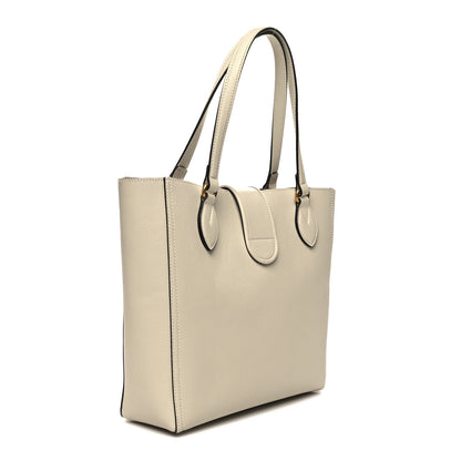 Gucci New Sakai Calfskin Lux Small Dahlia Tote Mystic White 4 of 12
