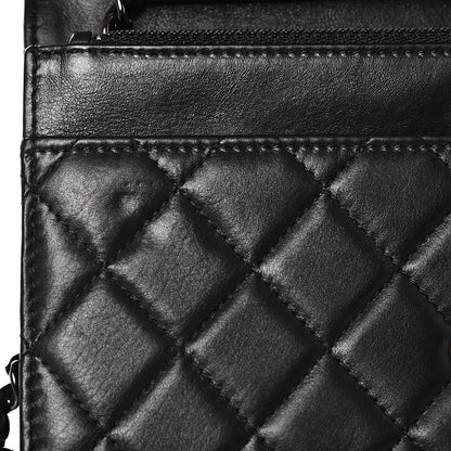 Chanel Calfskin Quilted Boy Wallet On Chain WOC So Black 11 of 12