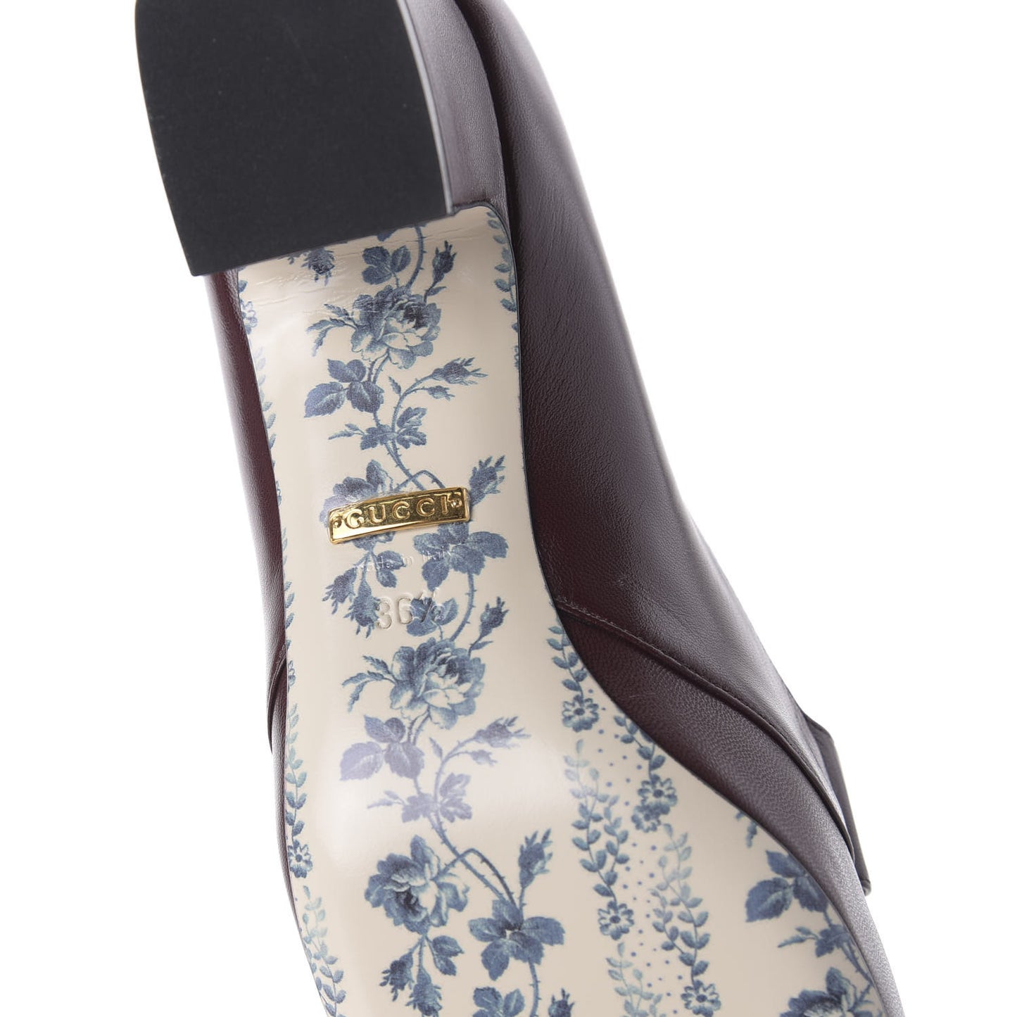Malaga Kid GG Victoire 55mm Loafer Pumps 36.5 Vintage Bordeaux