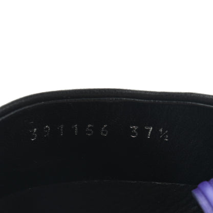 Balenciaga Lambskin Open Toe Glove Sandal 37.5 Black Purple 7 of 12