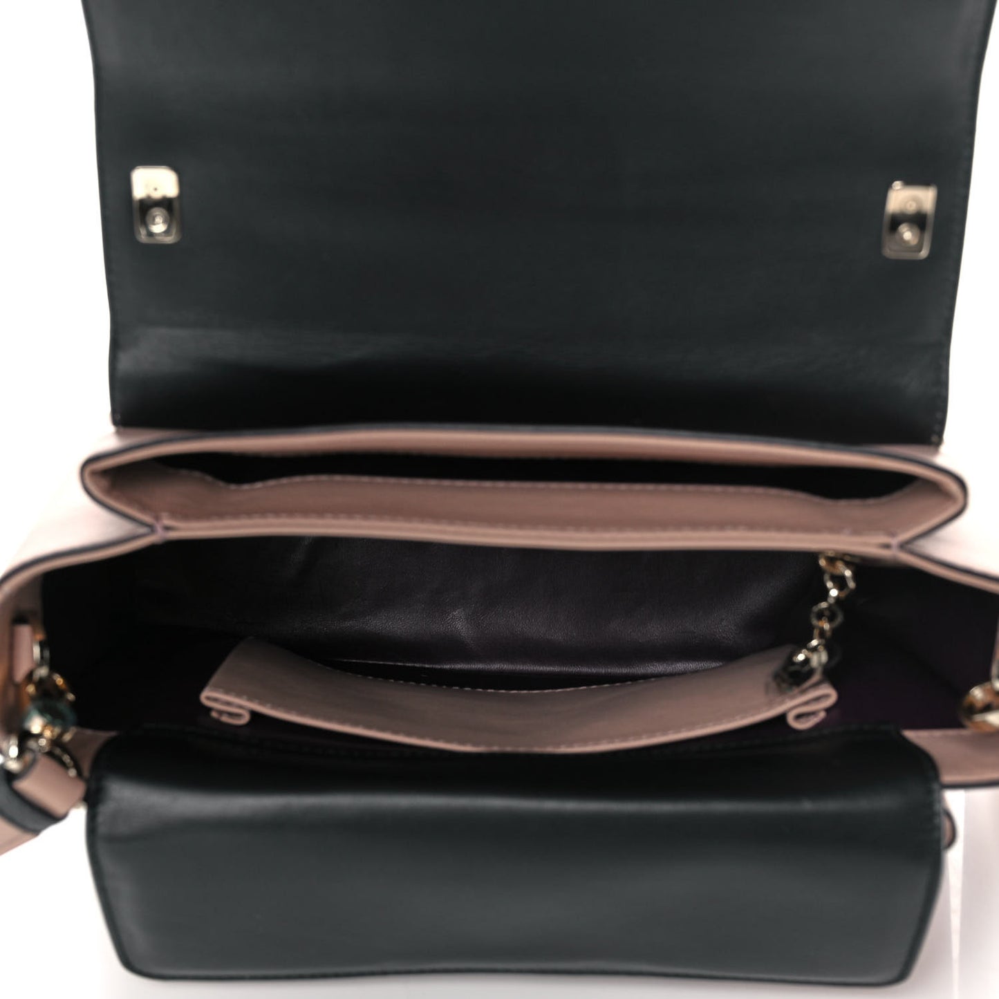 Calfskin Serpenti Viper Top Handle Bag Beige